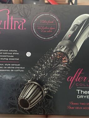 Afterglow Collection Black Round Hot Air Brush Dryer